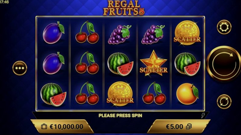 Играть Regal Fruits 5 от Amigogaming в казино 1Win