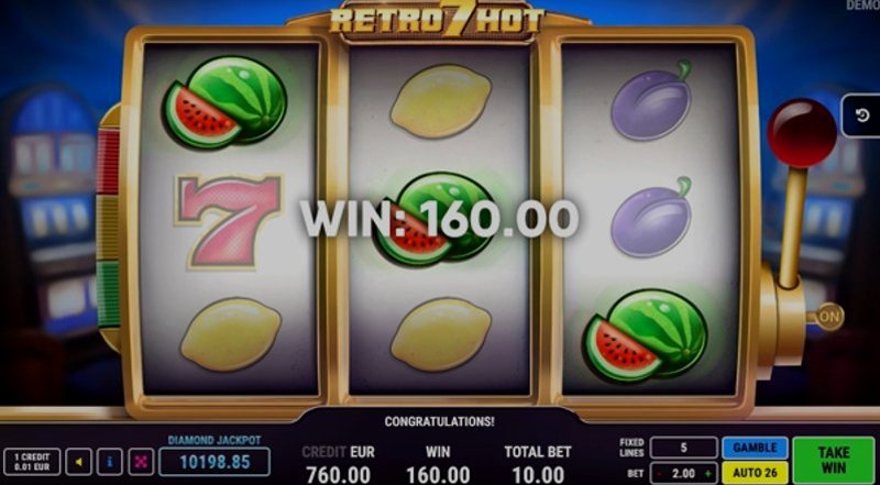 Играть Retro 7 Hot от Fazi в казино 1Win