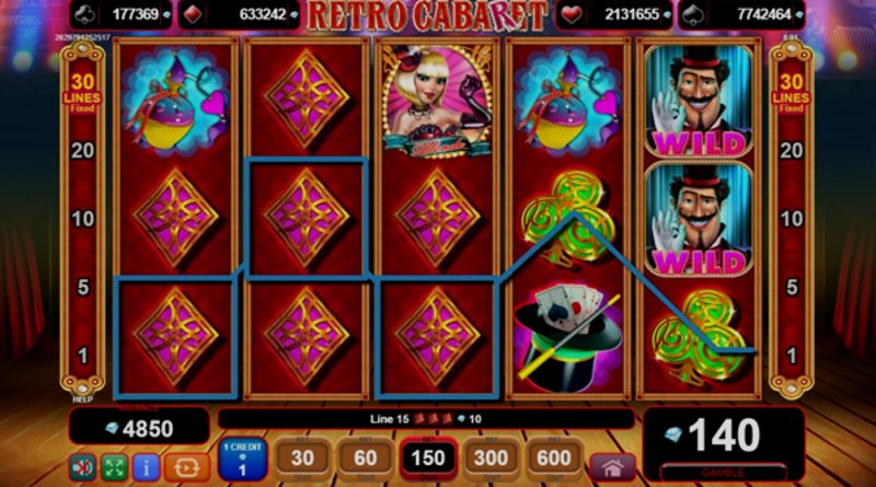 Играть Retro Cabaret от Amusnet Interactive в казино 1Win