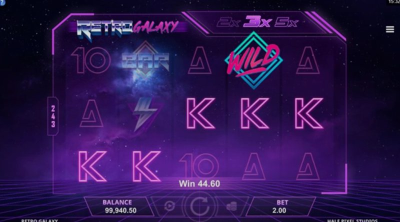 Играть Retro Galaxy от Microgaming в казино 1Win