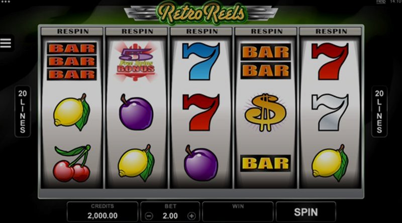 Играть Retro Reels от Microgaming в казино 1Win