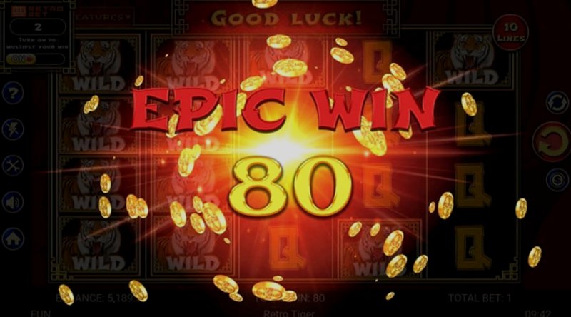 Играть Retro Tiger от Retrogames в казино 1Win