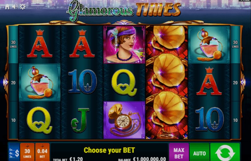 Играть Glamorous Times от Gamomat в казино 1Win