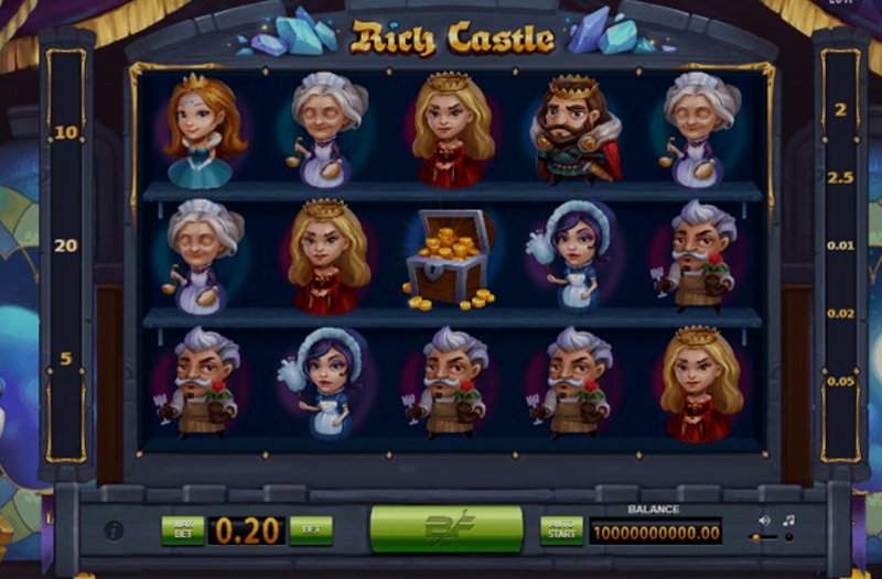 Играть Rich Castle от Bf Games в казино 1Win