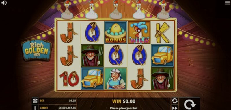 Играть Rich Golden Hen от Crazy Bilions в казино 1Win