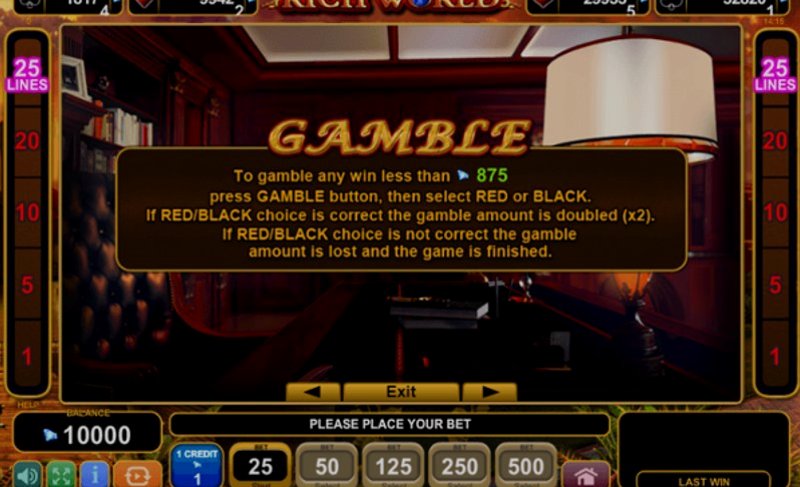 Играть Rich World от Amusnet Interactive в казино 1Win