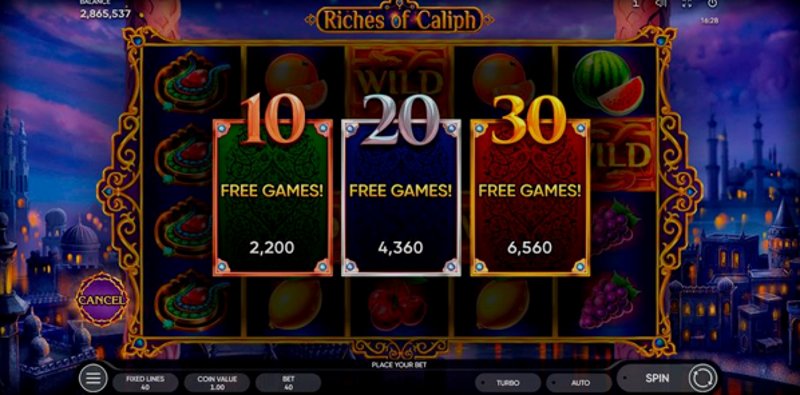 Играть Riches of Caliph от Endorphina в казино 1Win