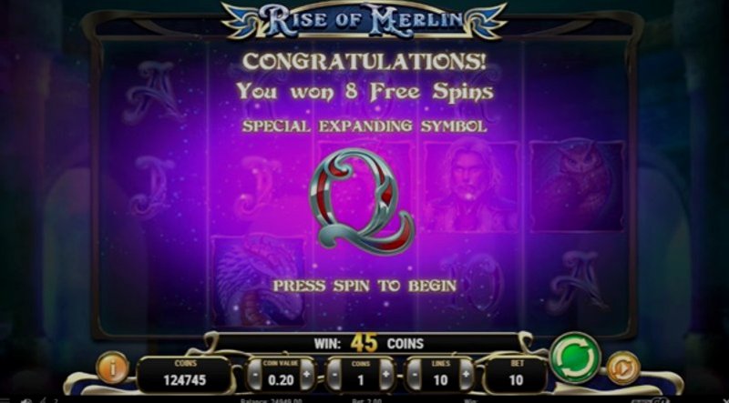 Играть Rise of Merlin от Playn Go в казино 1Win