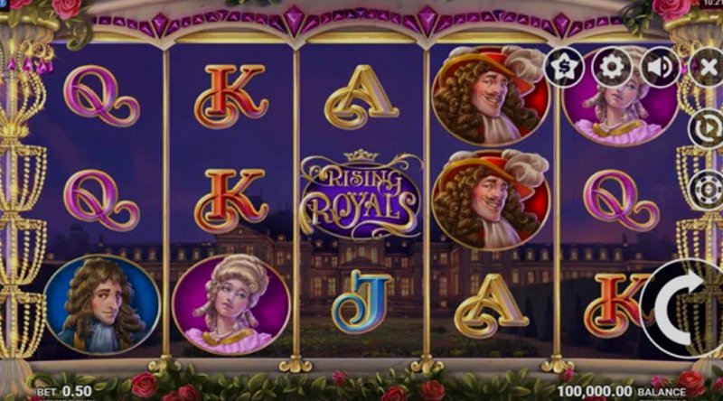 Играть Rising Royals от Microgaming в казино 1Win