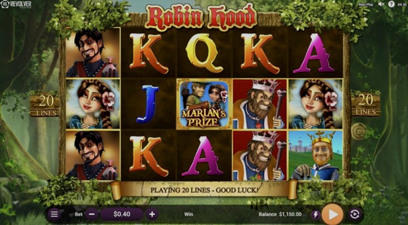 Играть Robin Hood and his Merry Wins от Revolver в казино 1Win