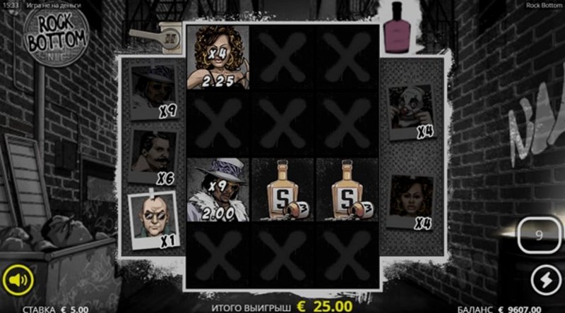 Играть Rock Bottom от No Limit City в казино 1Win