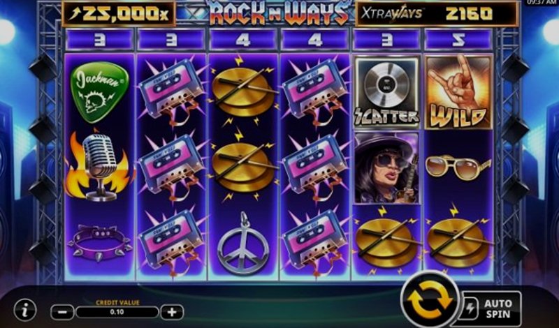 Играть Rock n Ways XtraWays от Swintt в казино 1Win