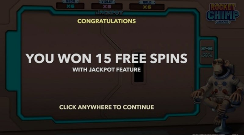 Играть Rocket Chimp Jackpot от Mascot Gaming в казино 1Win