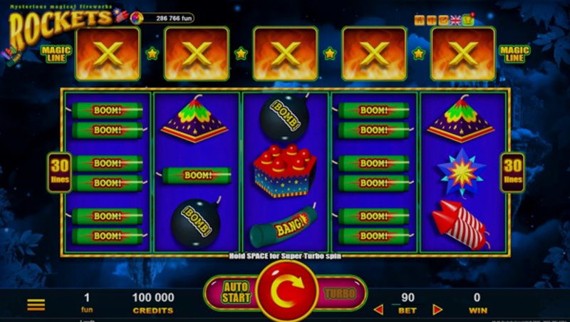 Играть Rockets от Belatra в казино 1Win