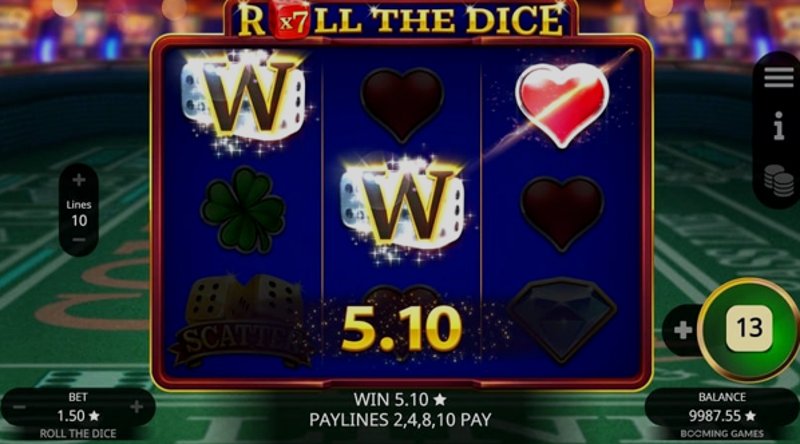 Играть Roll the Dice от Booming в казино 1Win