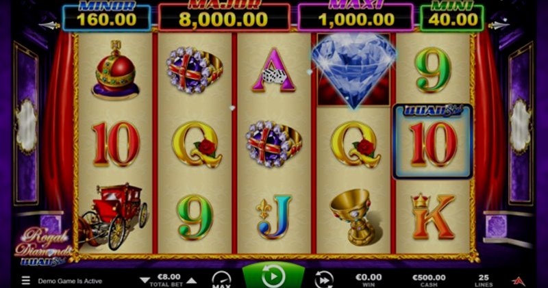 Играть Royal Diamonds от Ainsworthgame в казино 1Win