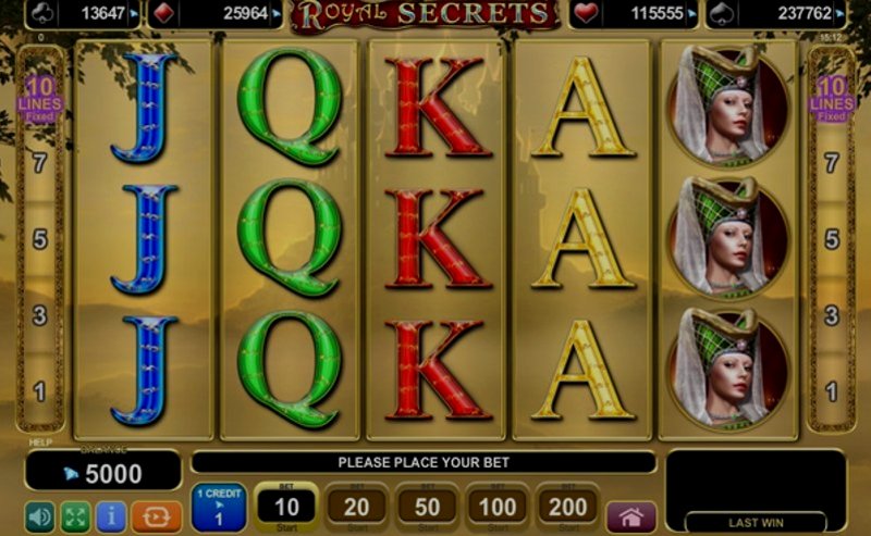 Играть Royal Secrets от Amusnet Interactive в казино 1Win