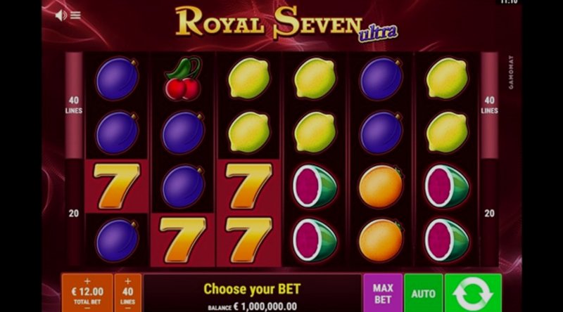 Играть Royal Seven Ultra от Gamomat Standard в казино 1Win