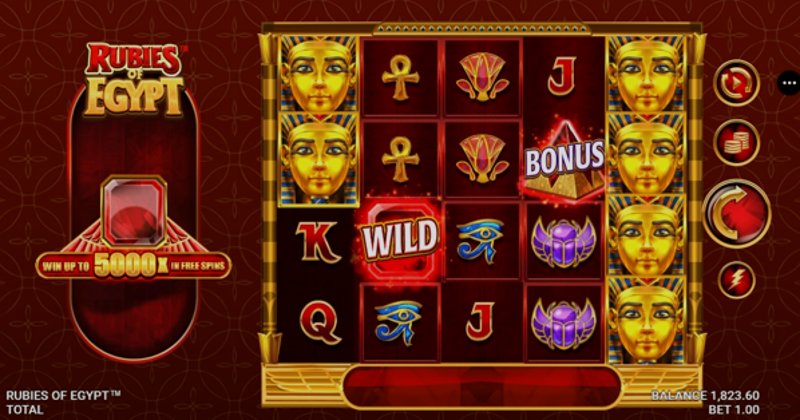 Играть Rubies of Egypt от Games Global в казино 1Win