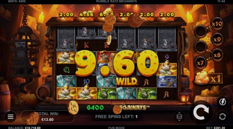 Играть Rumble Ratz Megaways от Kalamba в казино 1Win
