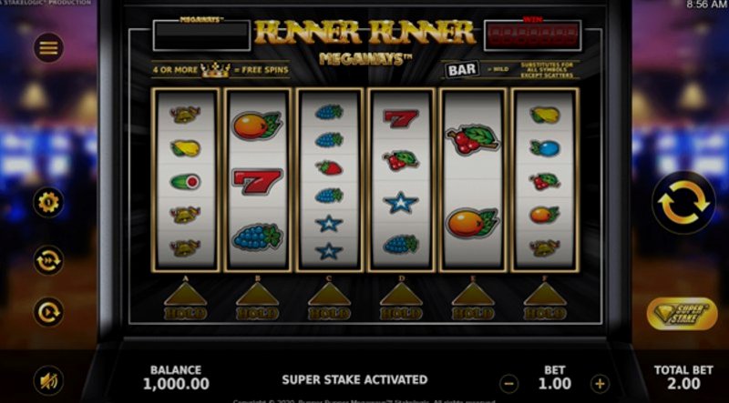 Играть Runner Runner Megaways от Stakelogic в казино 1Win