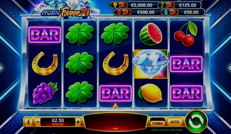 Играть Rush Fever 7s от Rubyplay в казино 1Win