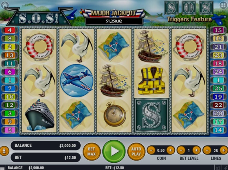 Играть S.O.S! от Habanero в казино 1Win
