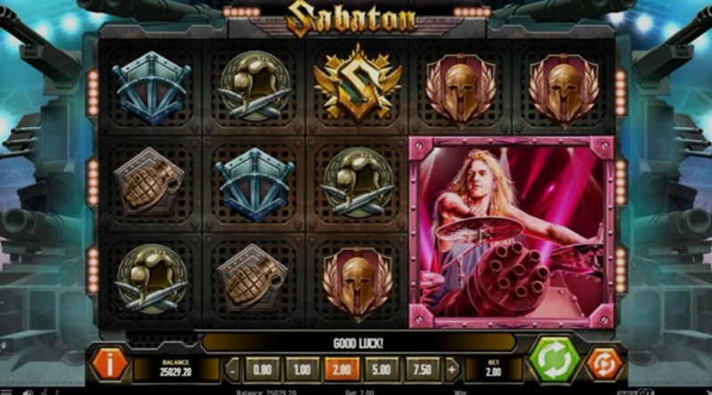 Играть Sabaton от Playn Go в казино 1Win