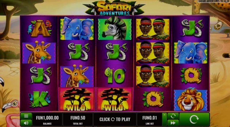 Играть Safari Adventures от Platipus в казино 1Win