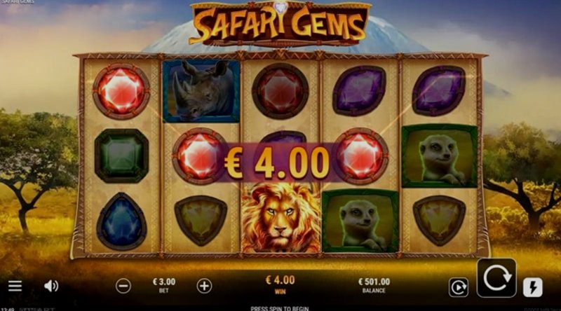 Играть Safari Gems от Gameart в казино 1Win