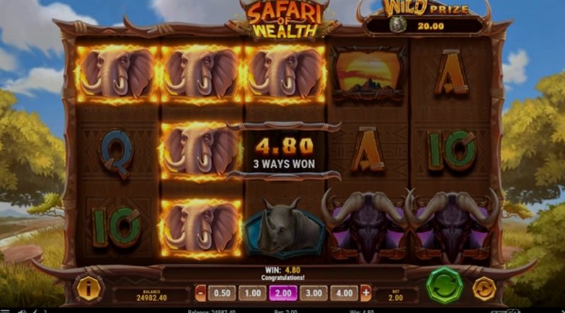 Играть Safari of Wealth от Playn Go в казино 1Win