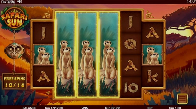 Играть Safari Sun от Fantasma в казино 1Win