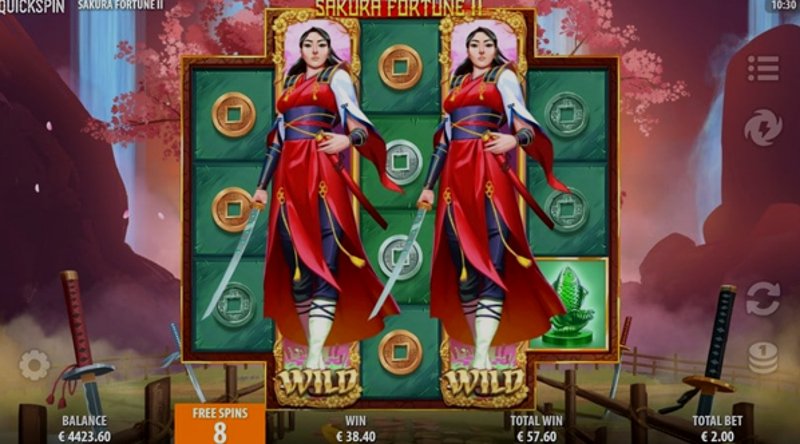 Играть Sakura Fortune от Quickspin в казино 1Win