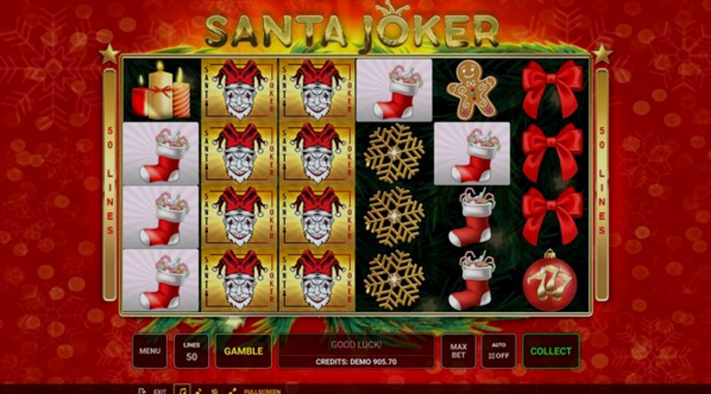 Играть Santa Joker от 5 Men Gaming в казино 1Win