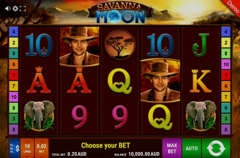 Играть Savanna Moon от Gamomat в казино 1Win