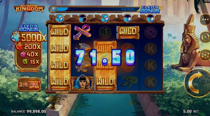 Играть Scarab Kingdom от Games Global в казино 1Win