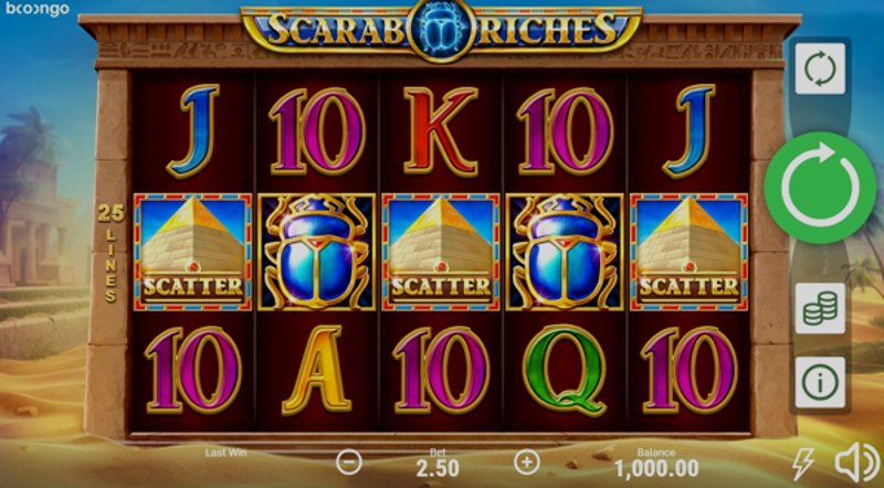 Играть Scarab Riches от Booongo в казино 1Win