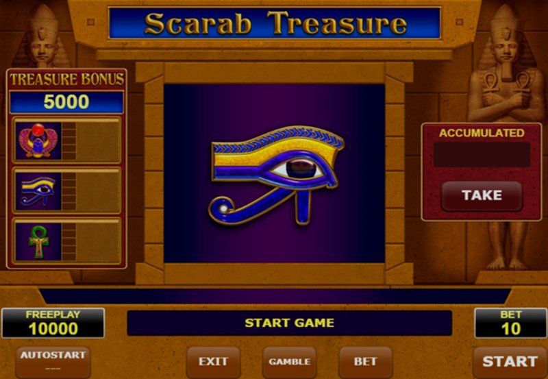 Играть Scarab Treasure в Ukraine в казино 1Win