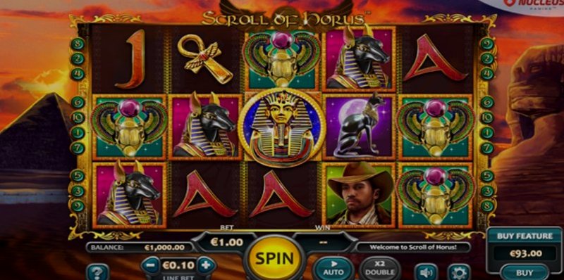 Играть Scroll of Horus от Nucleus Gaming в казино 1Win