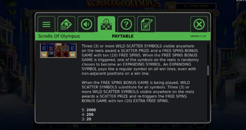 Играть Scrolls of Olympus Quattro от Stakelogic в казино 1Win