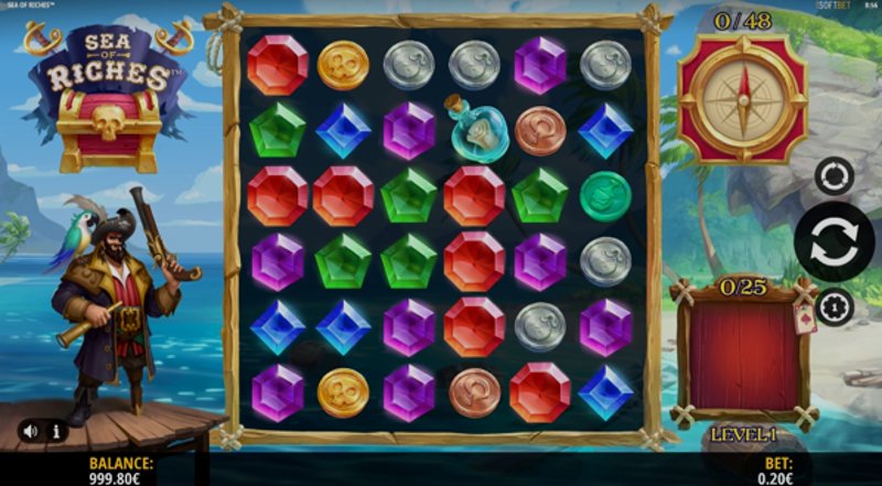 Играть Sea of Riches от Isoftbet в казино 1Win