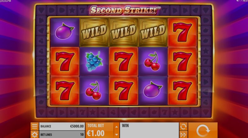 Играть Second Strike от Quickspin в казино 1Win