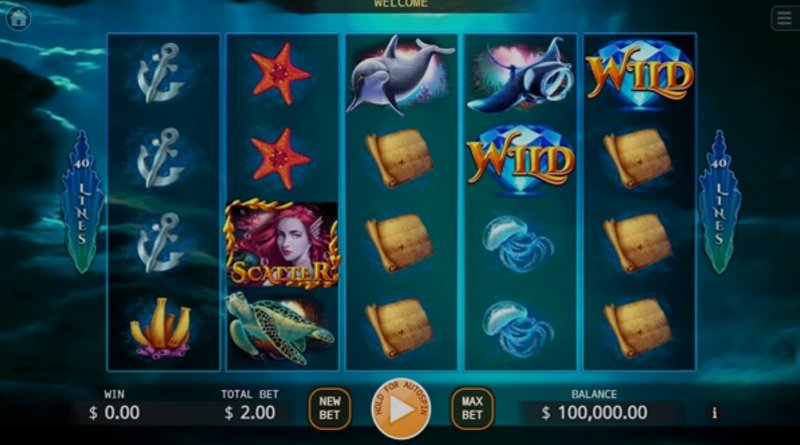Играть Secret of Ocean от Kagaming в казино 1Win