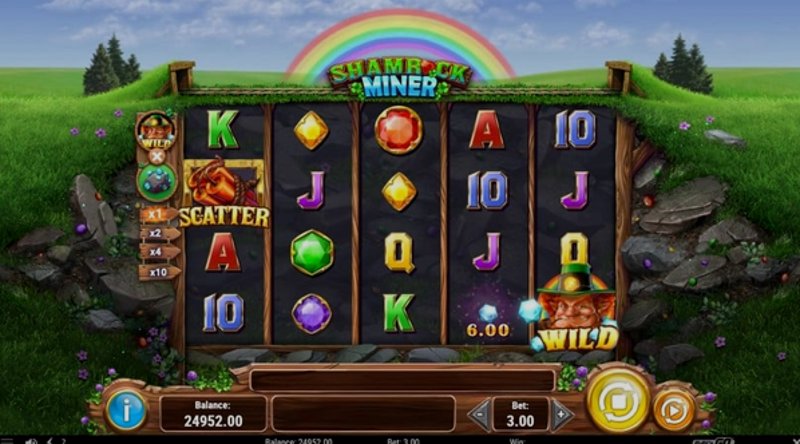 Играть Shamrock Miner от Playn Go в казино 1Win