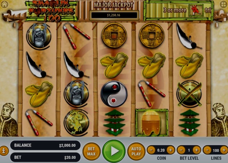 Играть Shaolin Fortunes 100 от Habanero в казино 1Win