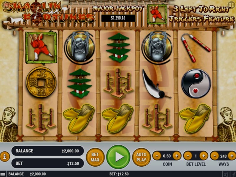 Играть Shaolin Fortunes от Habanero в казино 1Win