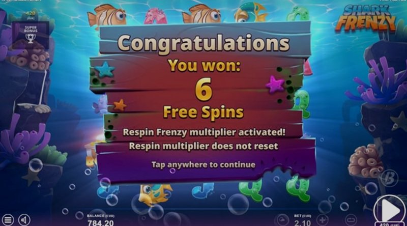Играть Shark Frenzy от Slotmill в казино 1Win