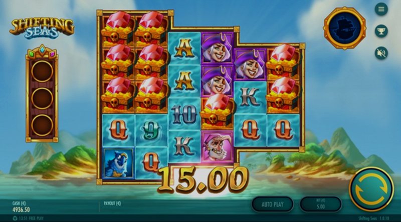 Играть Shifting Seas от Thunderkick в казино 1Win