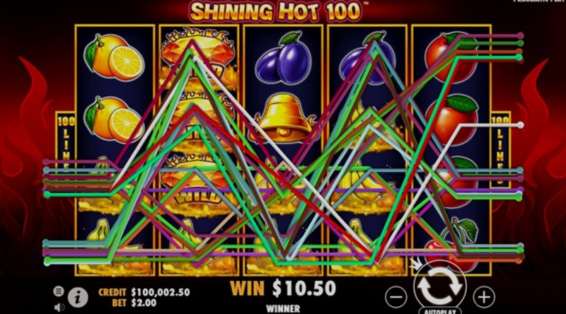 Играть Shining Hot 100 от Pragmatic в казино 1Win