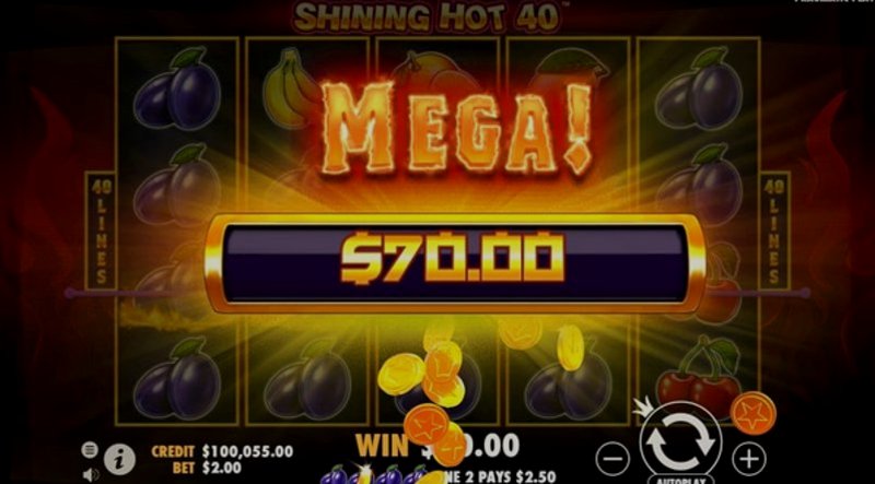 Играть Shining Hot 40 от Pragmatic в казино 1Win